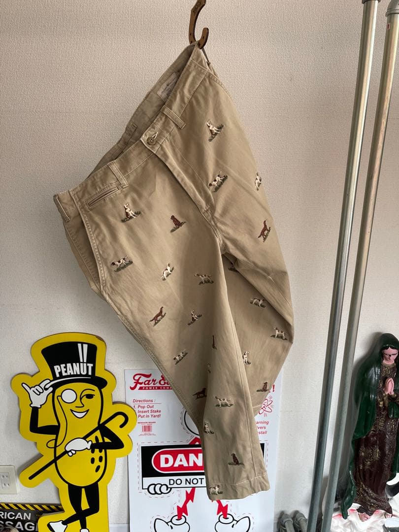 POLO Ralph lauren チノパン　犬刺繍　トラウザーズ 32×30