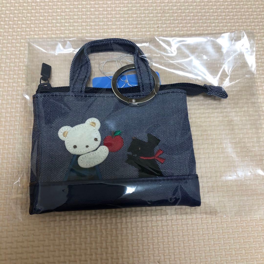 新品未使用未開封　ファミリア　ミニデニムバッグ　青　完売品