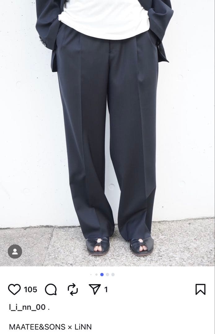 MAATEE&SONS リネンドゥルントラウザー