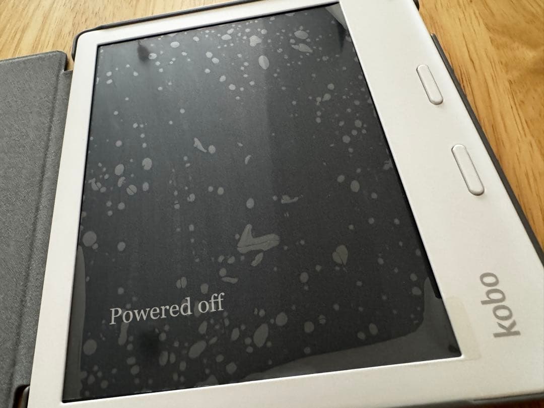 Kobo Libra 2 (ホワイト)ベーシックスリープカバー（グレー）セット