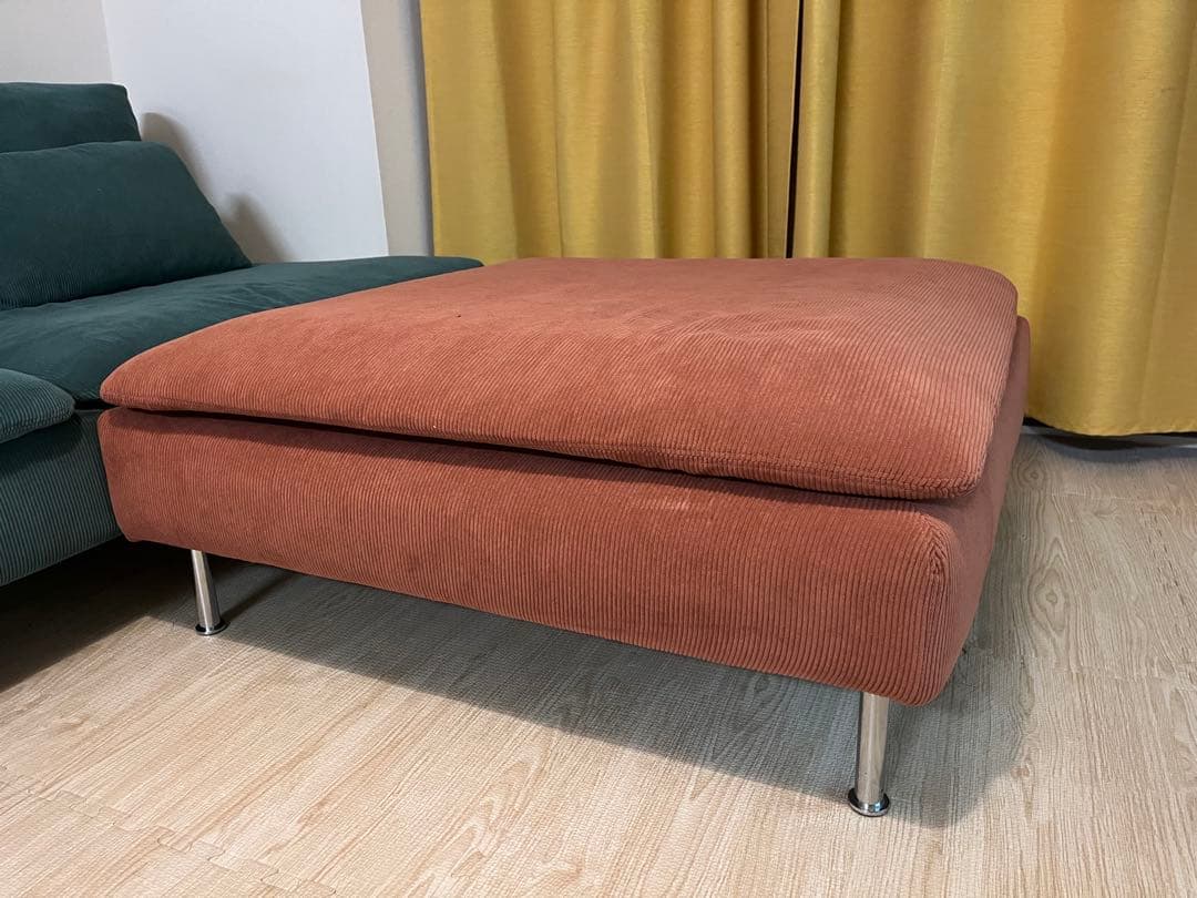 直接引き取り希望　【IKEA】SÖDERHAMNソーデルハムン　グレーターコイズ