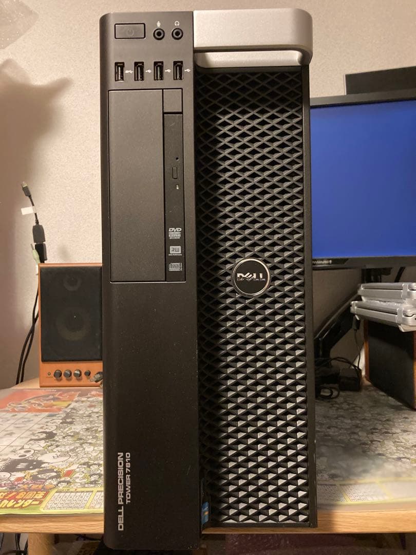 ゲーミングPC E5-2637v3x2基64GB GTX1070 SSD+HDD