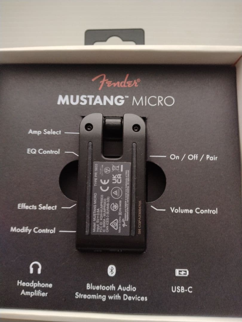 Fender Mustang Micro ヘッドフォンアンプ