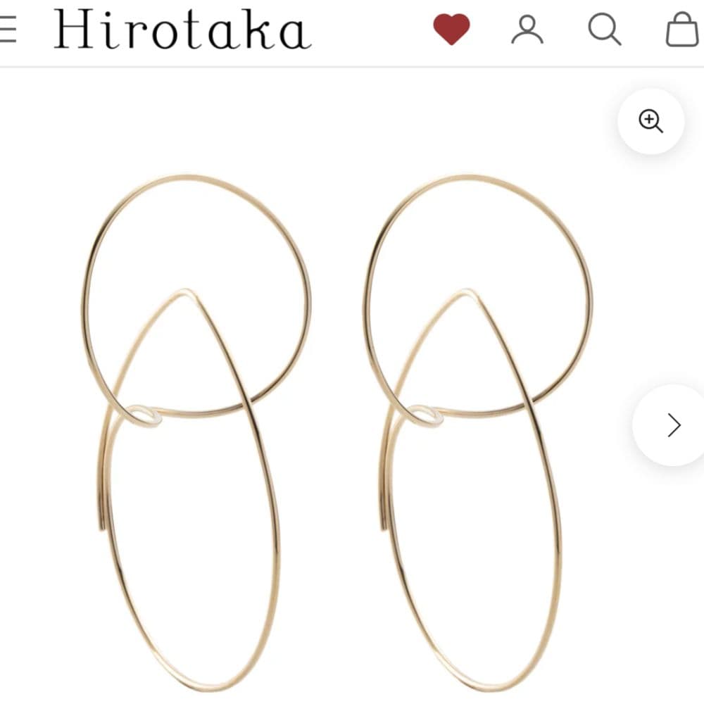 Hirotaka All About Basicsフローティングフープピアス片耳