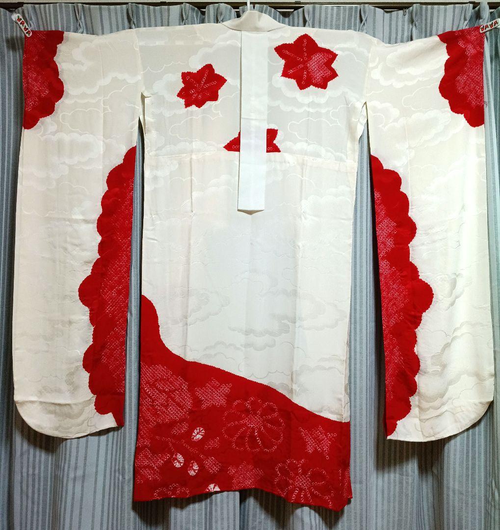 専用！振袖用長襦袢☆正絹☆絞り☆トールサイズ☆裄長め/裄70.5