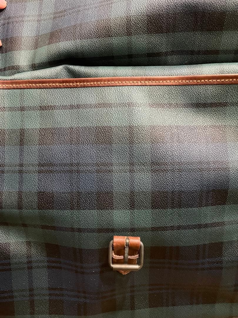 【名作】ポロラルフローレン　ボストンバッグ　2WAY ブラックウォッチ PVC