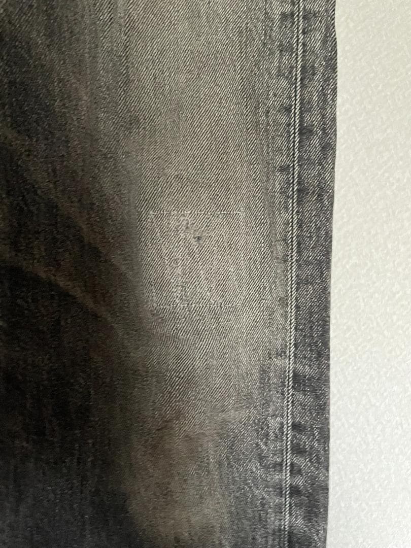 Levi's 501 後染め　ブラック　W32L30　色落ち