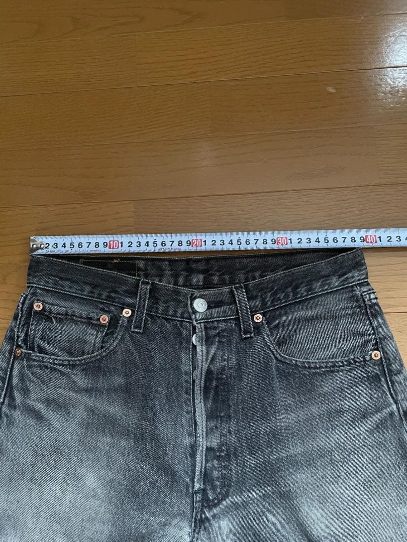 Levi's 501 後染め　ブラック　W32L30　色落ち