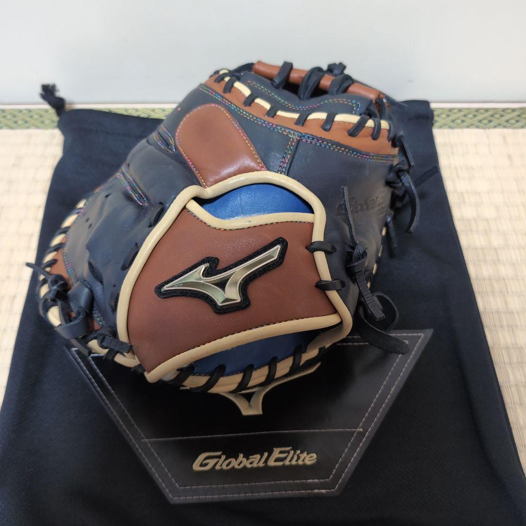 型付け済！ミズノグローバルエリート軟式オーダーキャッチャーミット