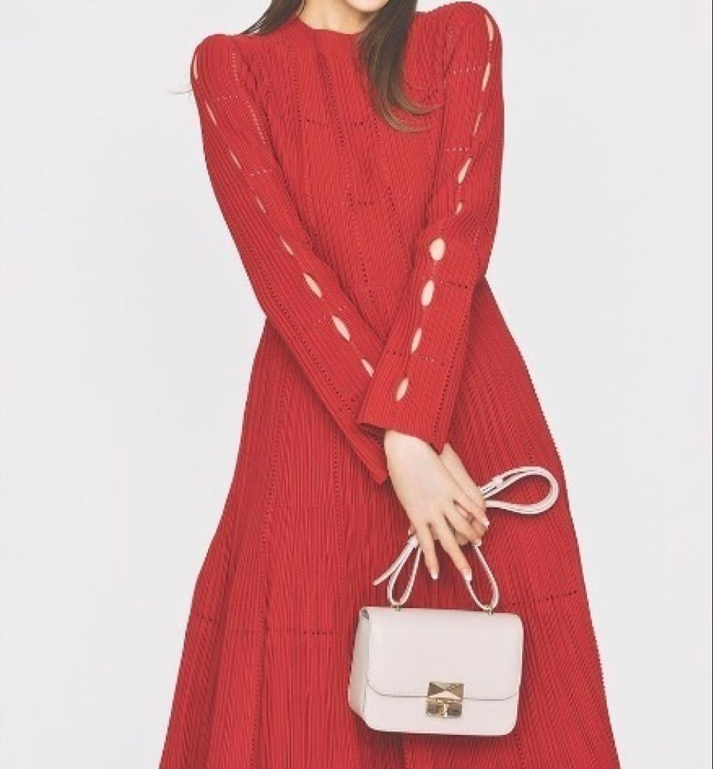 CELFORD ロングスリーブディフォーメーションワンピース 38