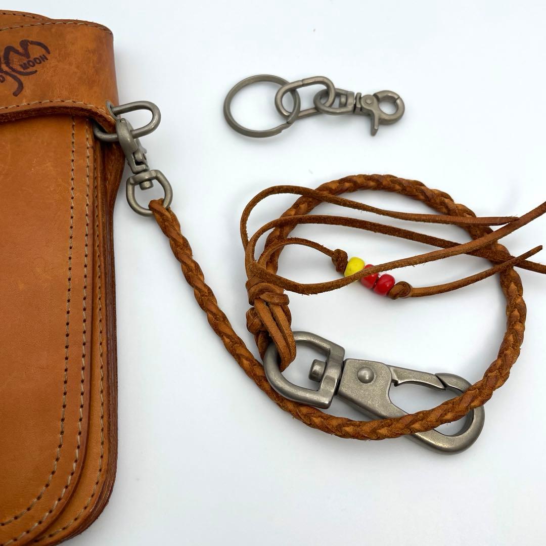 レッドムーン　長財布　チェーンウォレット　レザー