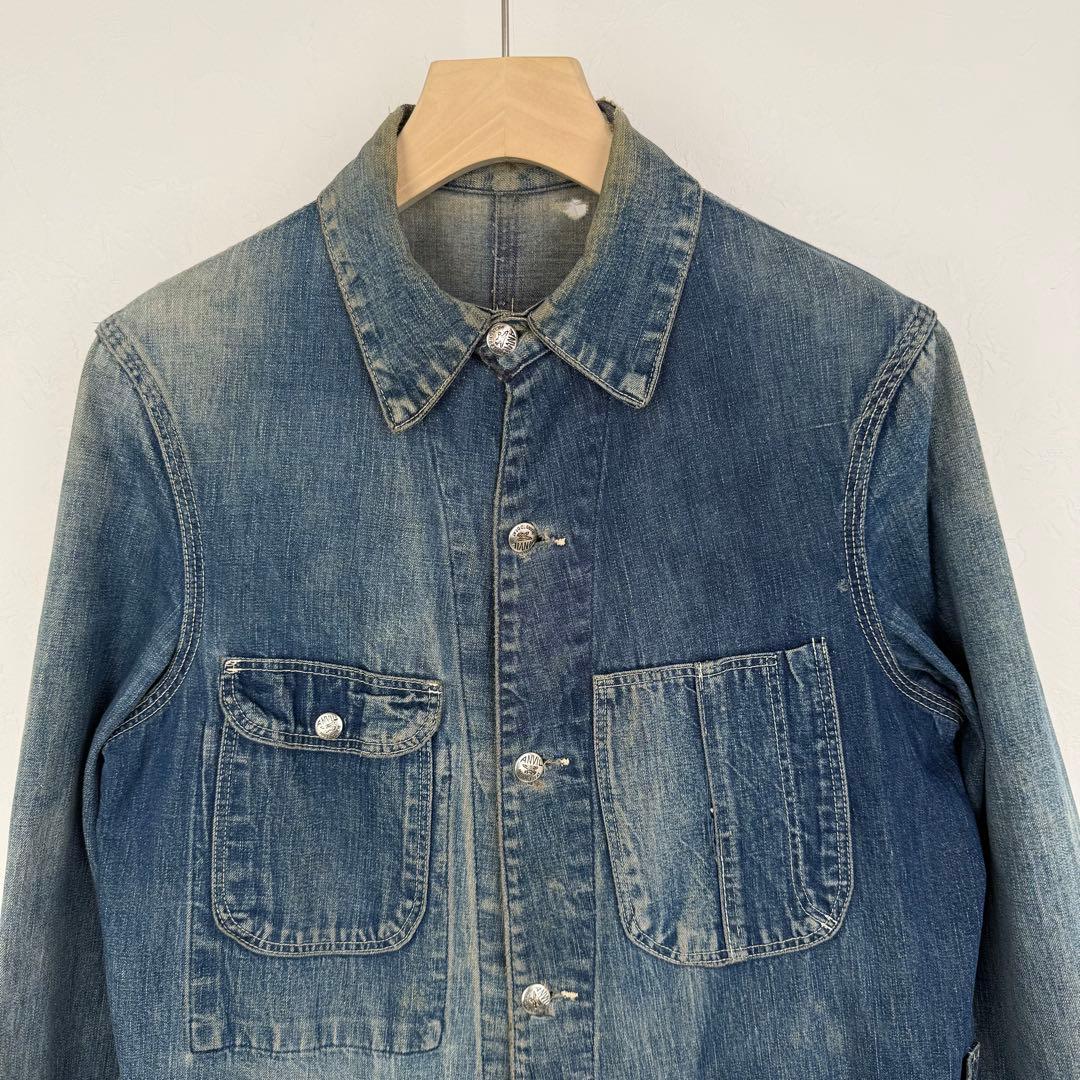 Anvil Brand 40s 50s ビンテージ ボロ デニム カバーオール