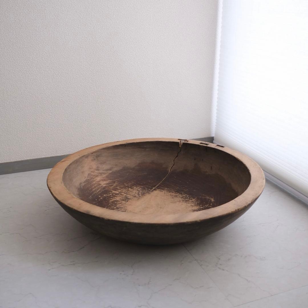 木鉢 木皿 こね鉢 古道具 古物 骨董 アンティーク オブジェ ジブリ