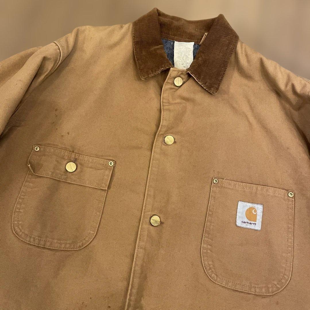 Carhartt ブラウン ダック カバーオール チョアコート 6BLC デニム