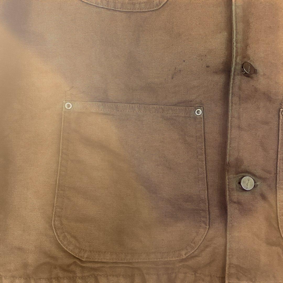 Carhartt ブラウン ダック カバーオール チョアコート 6BLC デニム