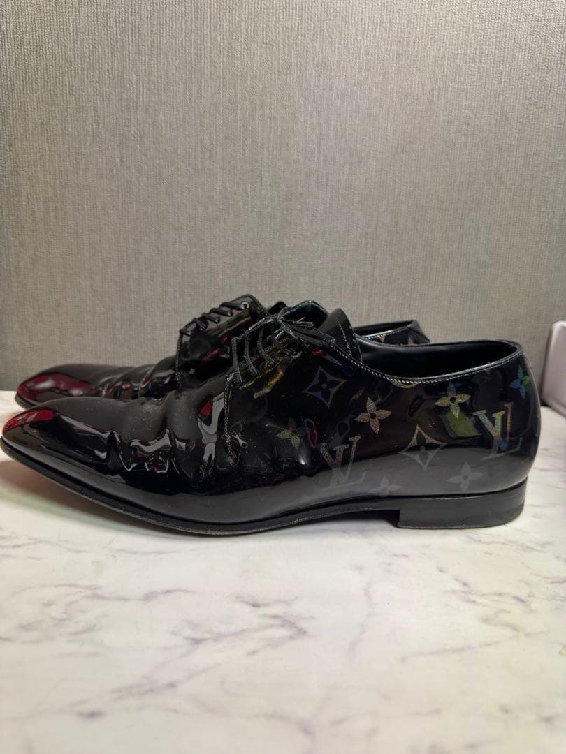 ルイヴィトン LVヴァンドームラインパテントレザーブラックモノグラム