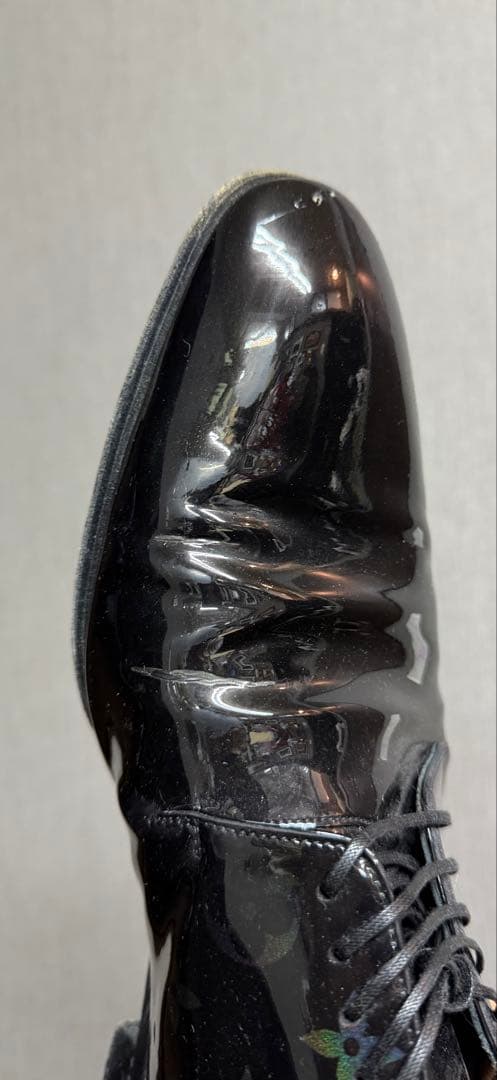 ルイヴィトン LVヴァンドームラインパテントレザーブラックモノグラム