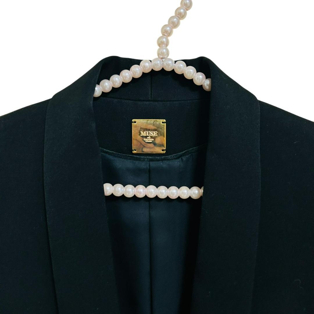 名品 ミューズ ドゥ ドゥーズィエムクラス ウール タキシード ジャケット 38