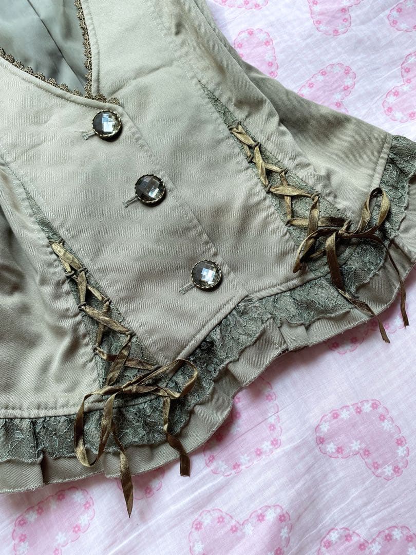 axes　アクシーズファム　編み上げリボン　y2k coquette 00s