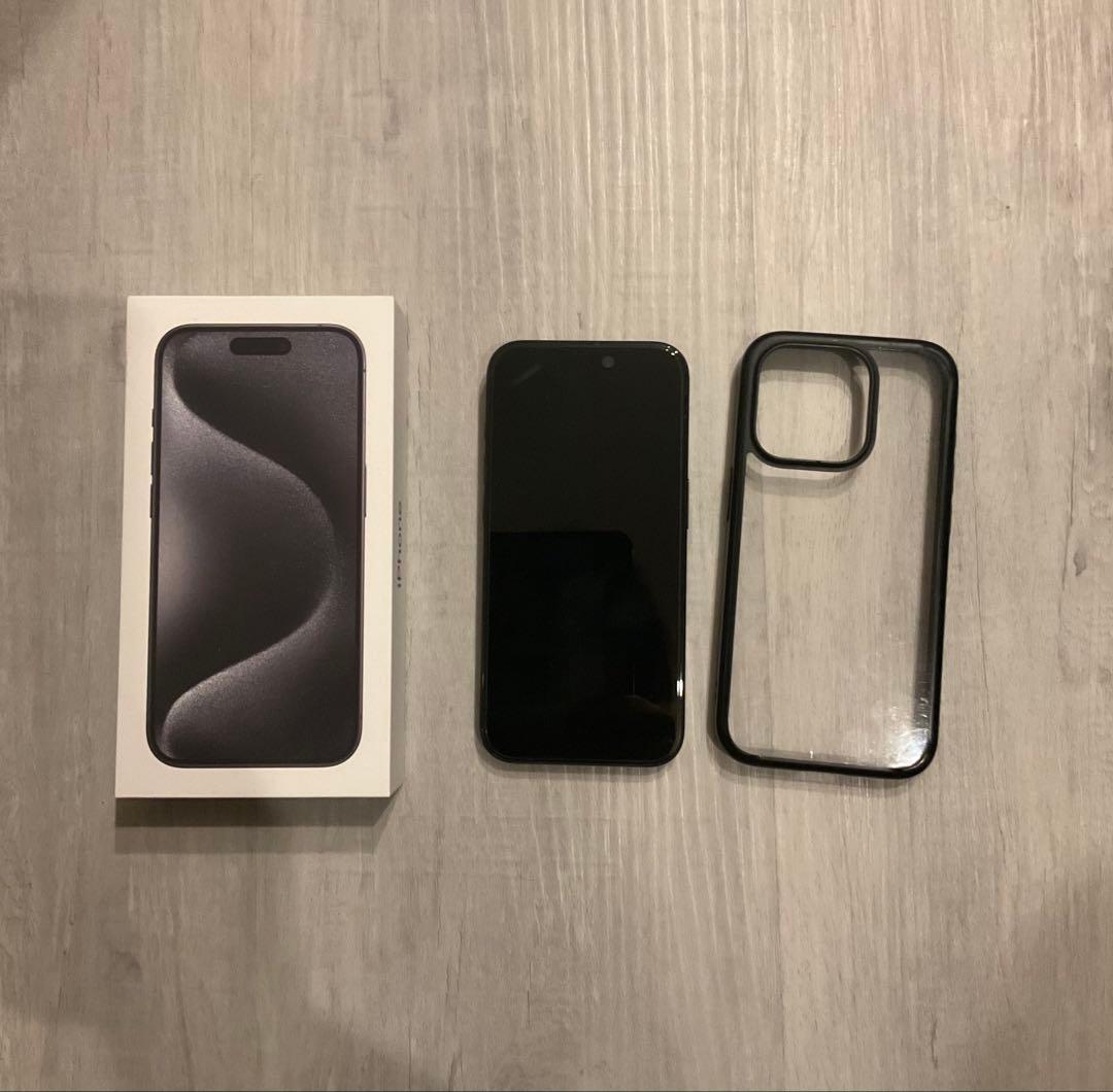 付属付きiPhone 15Pro ブラックチタニウム256GB SIMフリー