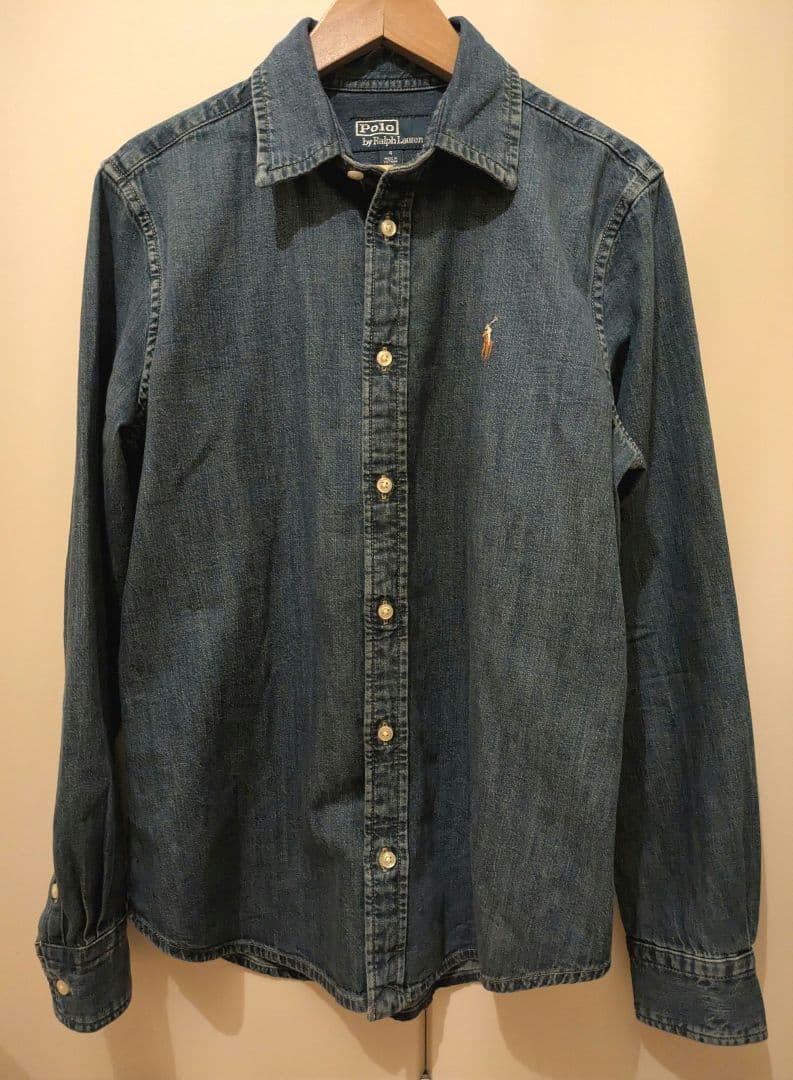 ポロラルフローレン スリムフィットデニムシャツ