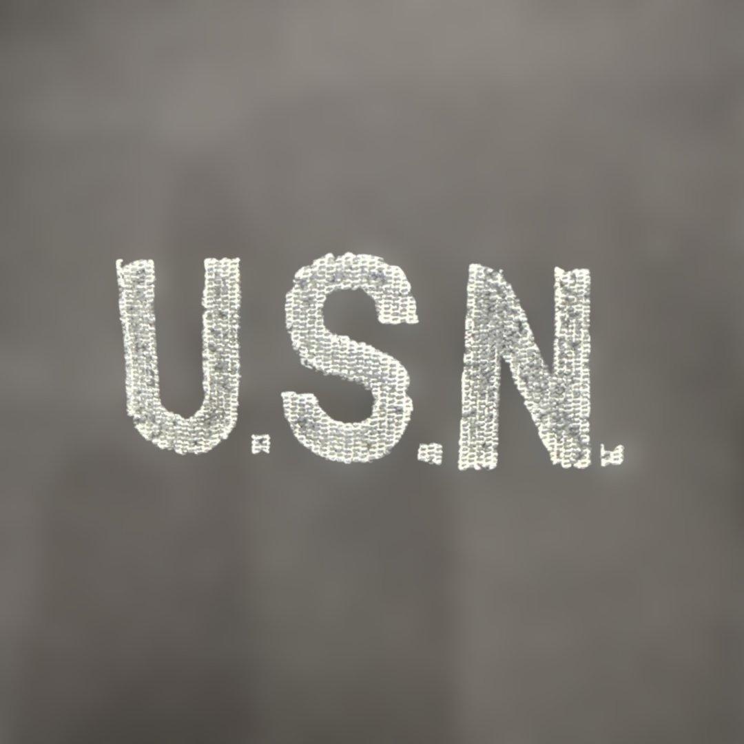 R00794 U.S.N.フリースフード付き グレー　ミリタリーデッキジャケット