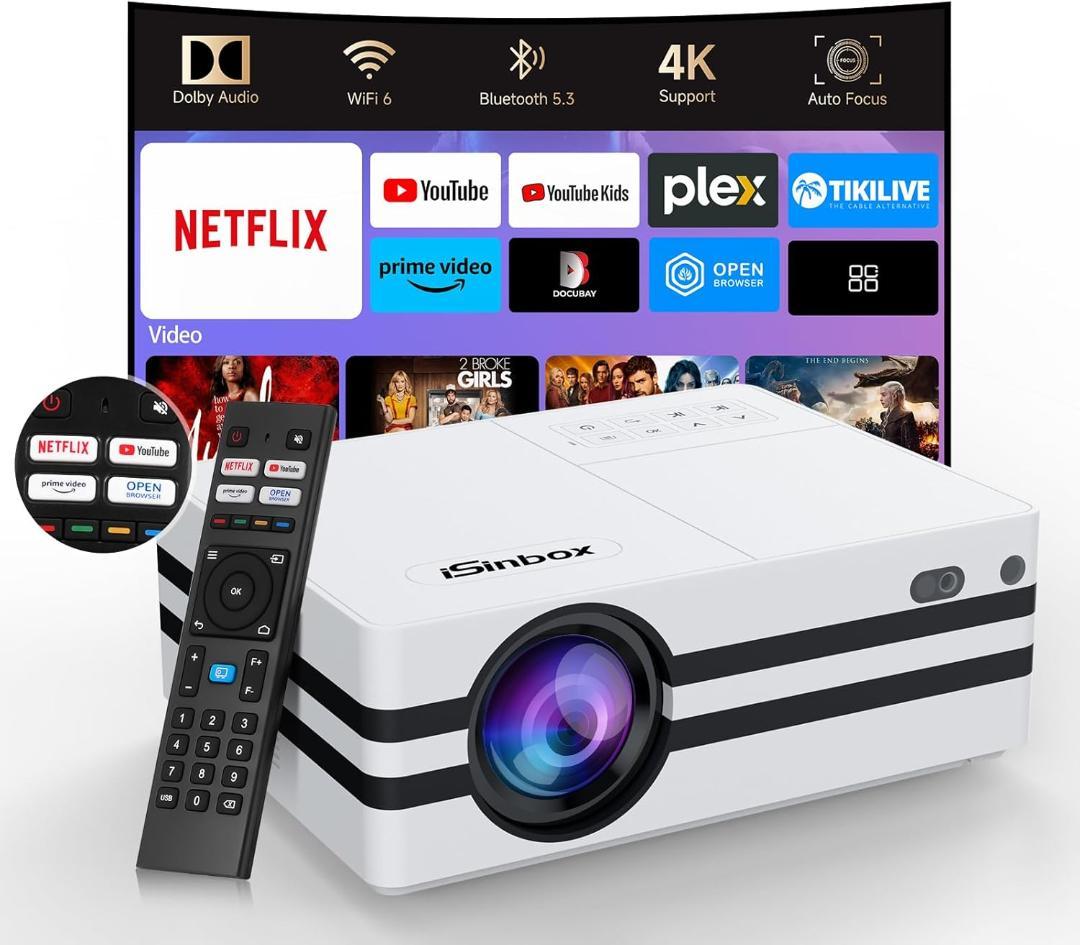 プロジェクター Netflix iSinbox 1000ANSI 1080P