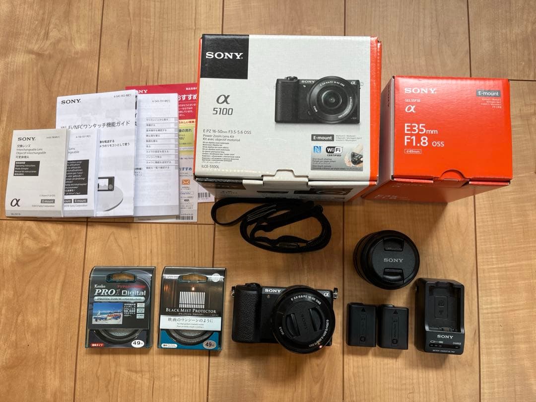 【美品】SONY α5100 デジタルカメラ本体とレンズ2種などセット