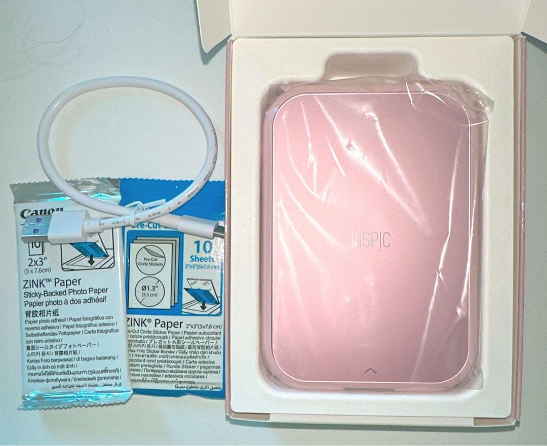 Canon iNSPiC ミニフォトプリンター PV-223 ピンク