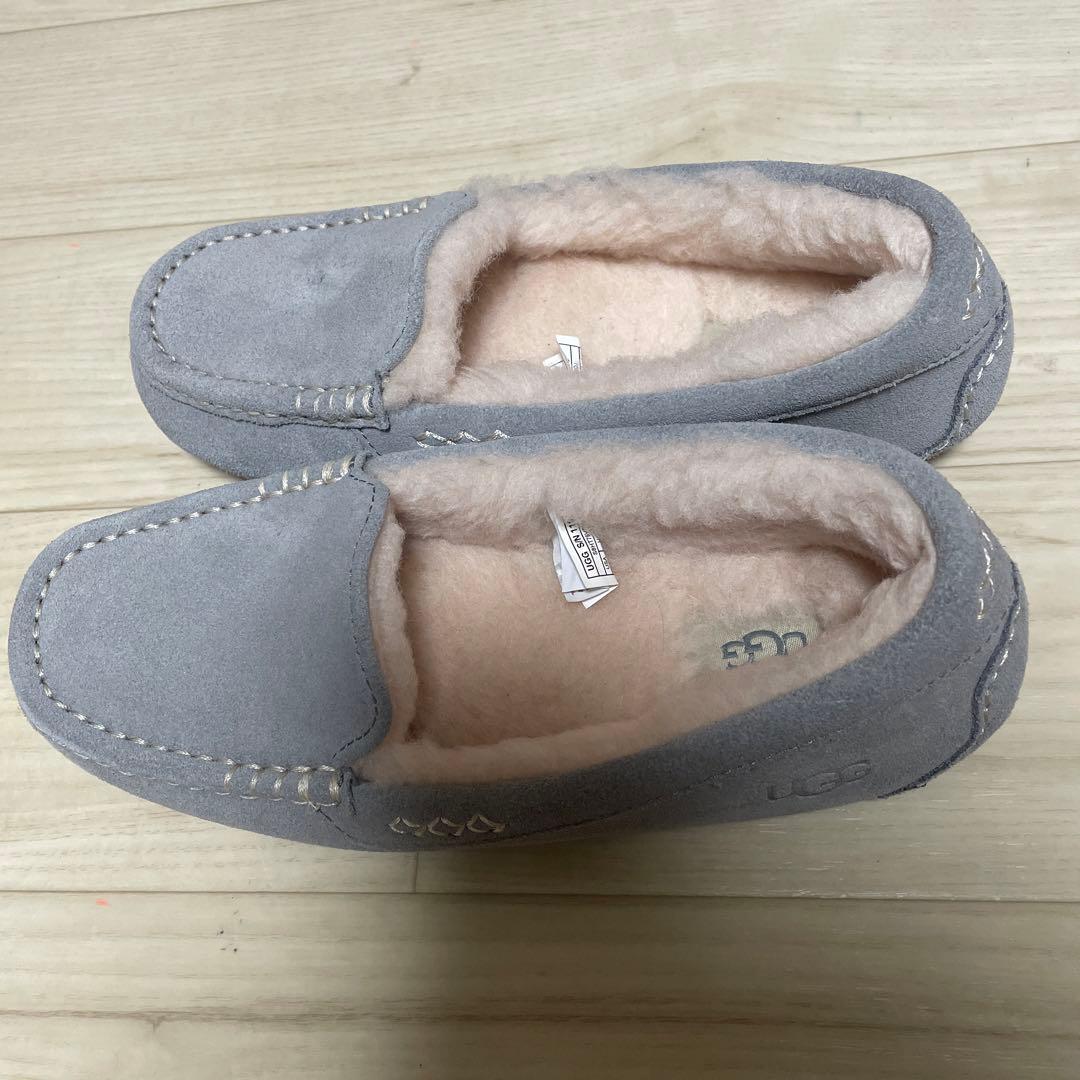 UGGモカシン24cmライトグレー