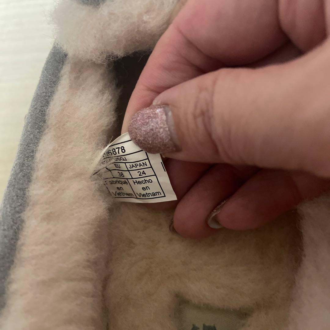 UGGモカシン24cmライトグレー