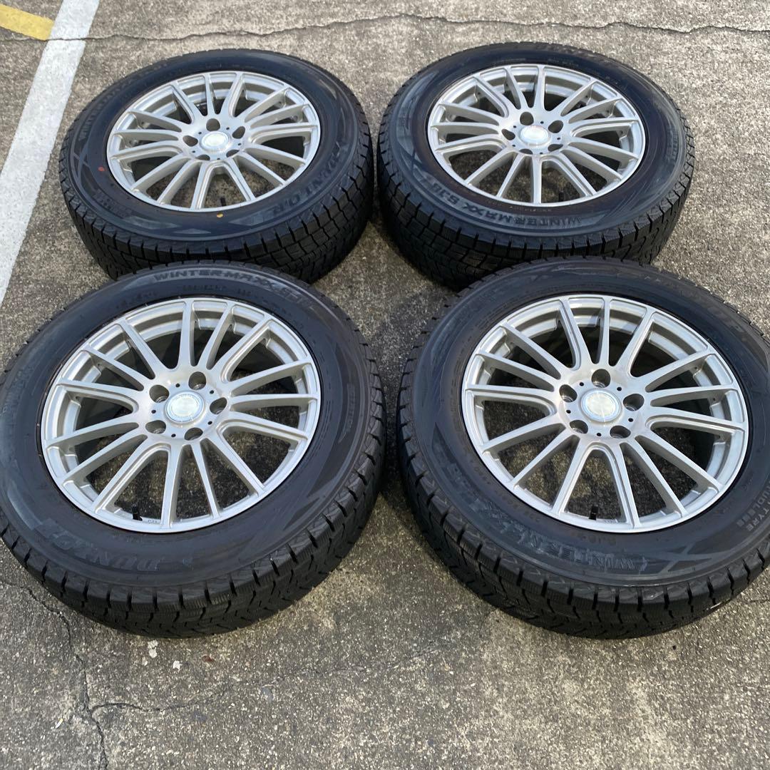 ◇中古バリ溝ダンロップ225/60R17スタッドレスセット30アルファード