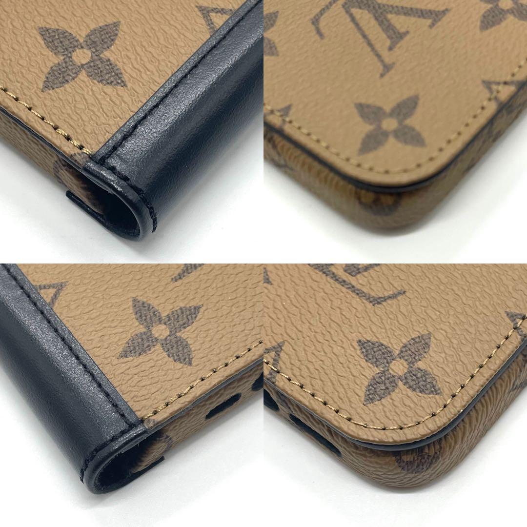 【極美品】ルイヴィトン iPhoneケース 15pro モノグラム リバース