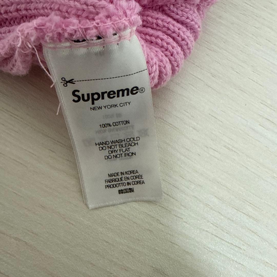 Supreme Overdyed Beanie 25SS ピンク　中古品