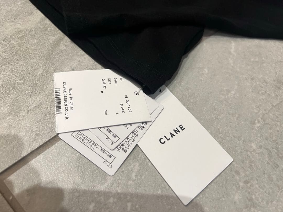 CLANE クラネ　BOW TIE HOODED CUT TOPS