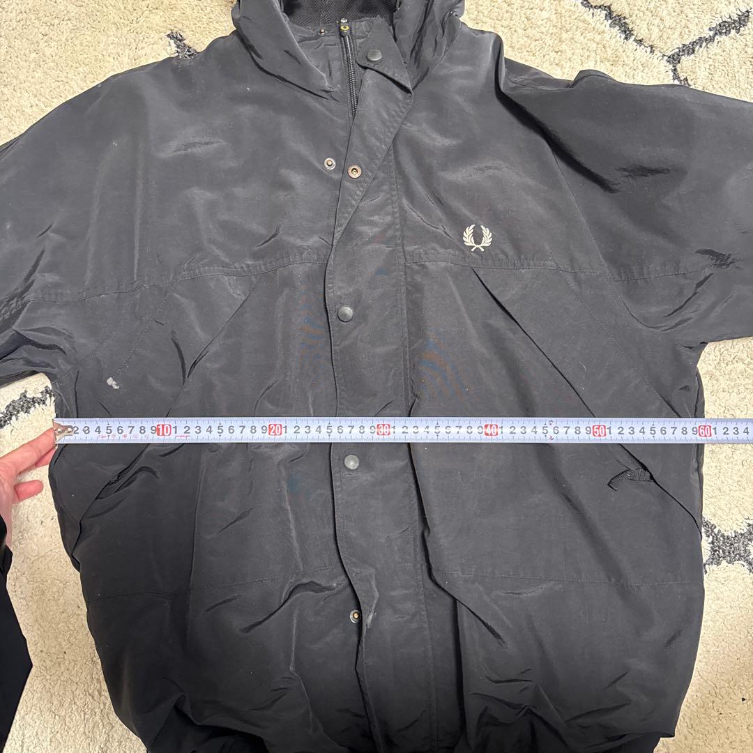 フレッドペリー 黒 ナイロンジャケット Lサイズ