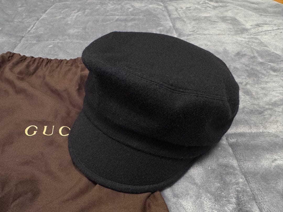 GUCCI ドライバーズキャップ キャスケット ダークネイビー10回程着用の美品