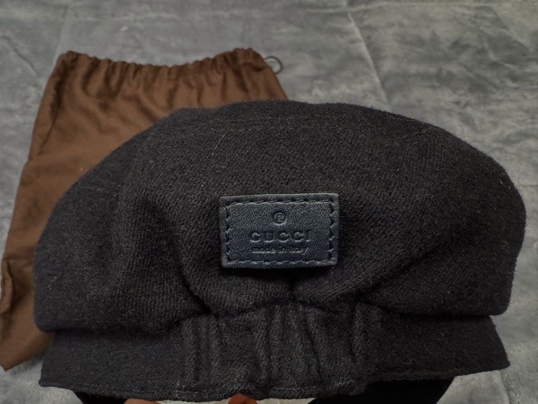 GUCCI ドライバーズキャップ キャスケット ダークネイビー10回程着用の美品