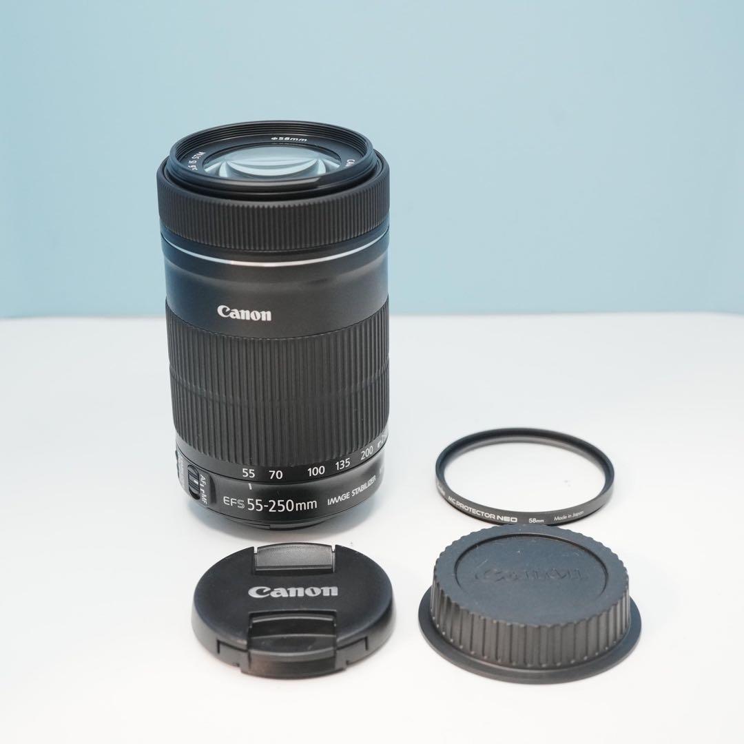 Canon純正 55-250mm 望遠レンズ 極美品 a5232