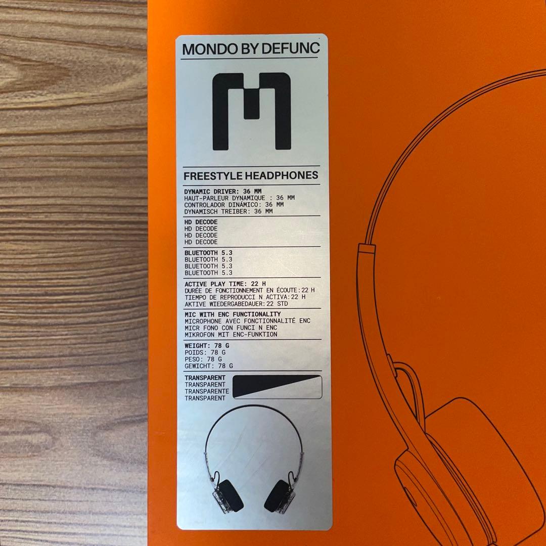 ヘッドホン MONDO BY DEFUNC FreeStyle