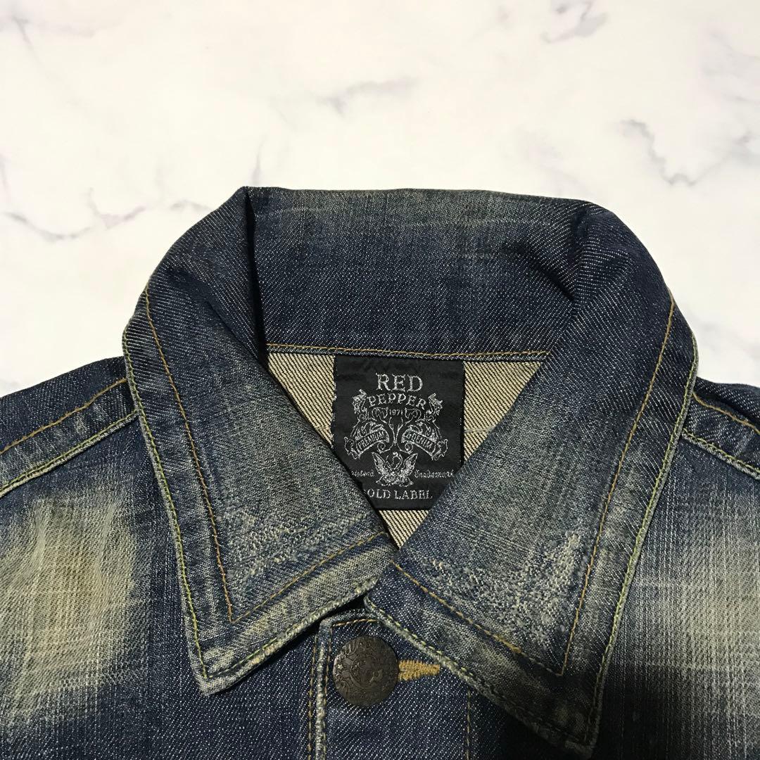 Y2K archive embroidery jean jacket L 平成