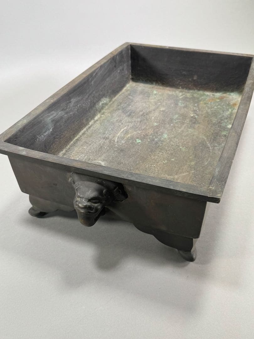 銅水盤　いけばな　池坊　古流　小原流　銅製華道具　重さ6.3kg 水漏れなし