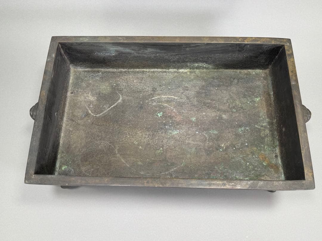 銅水盤　いけばな　池坊　古流　小原流　銅製華道具　重さ6.3kg 水漏れなし