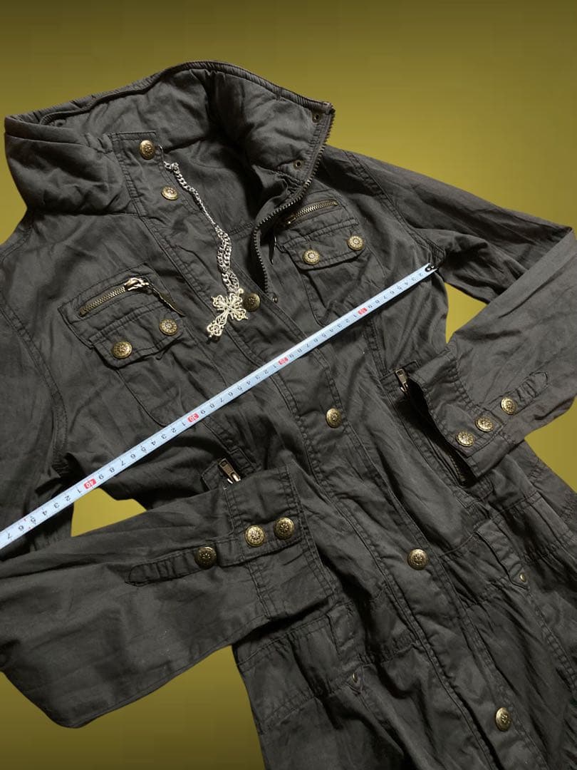 y2k00sミリタリーミニワンピフェアリーグランジ平成ギャルNANAパンクロック