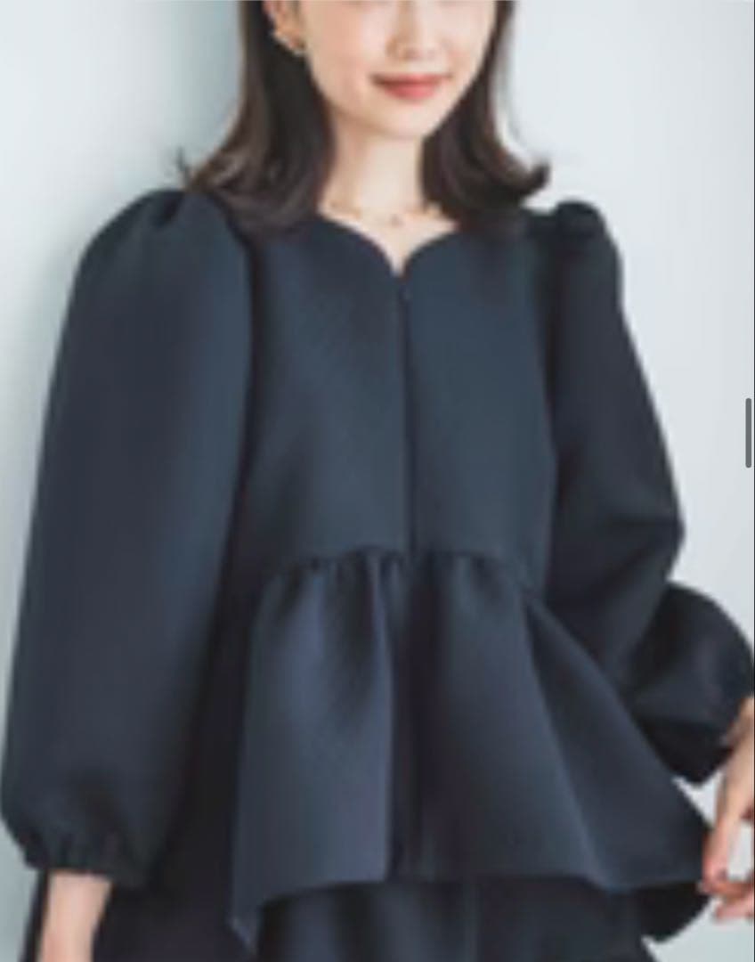 新品未使用　bitnabi ビンナビ　ハートカッティングキルティングトップス