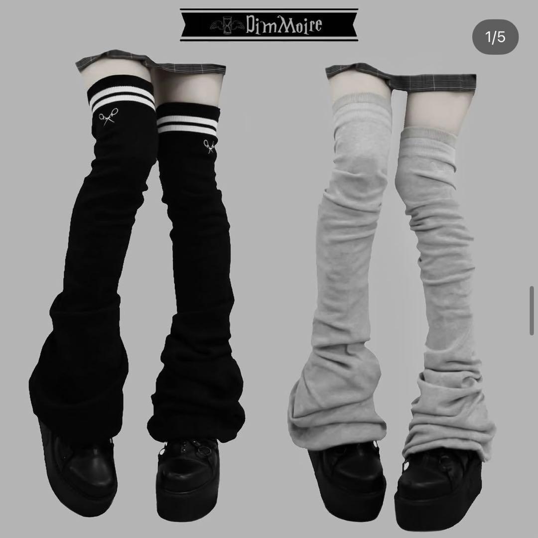 yumiria ページ　Dimmoireニーハイレッグウォーマーブラック