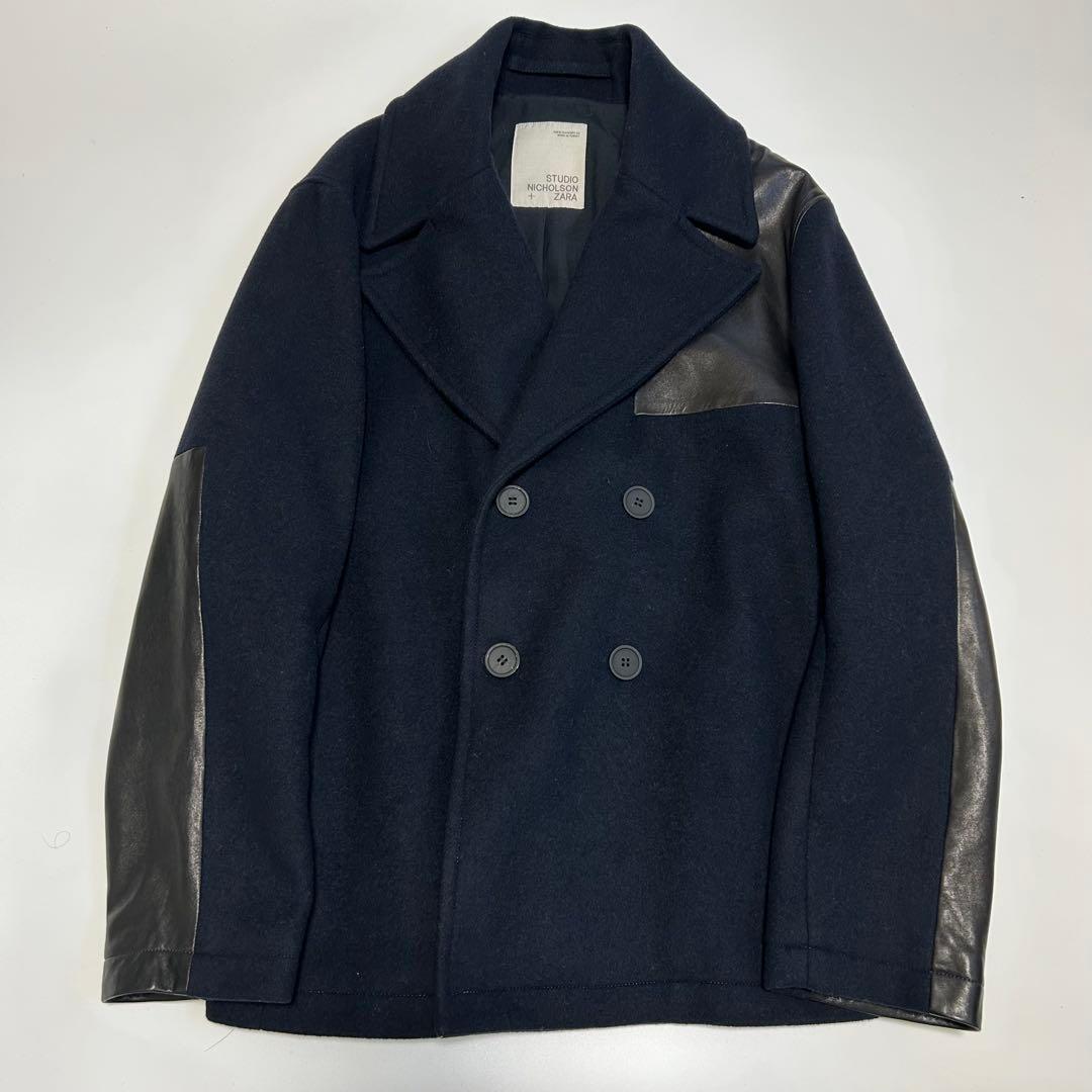 【美品】Studio Nicholson Zara ピーコート レザー