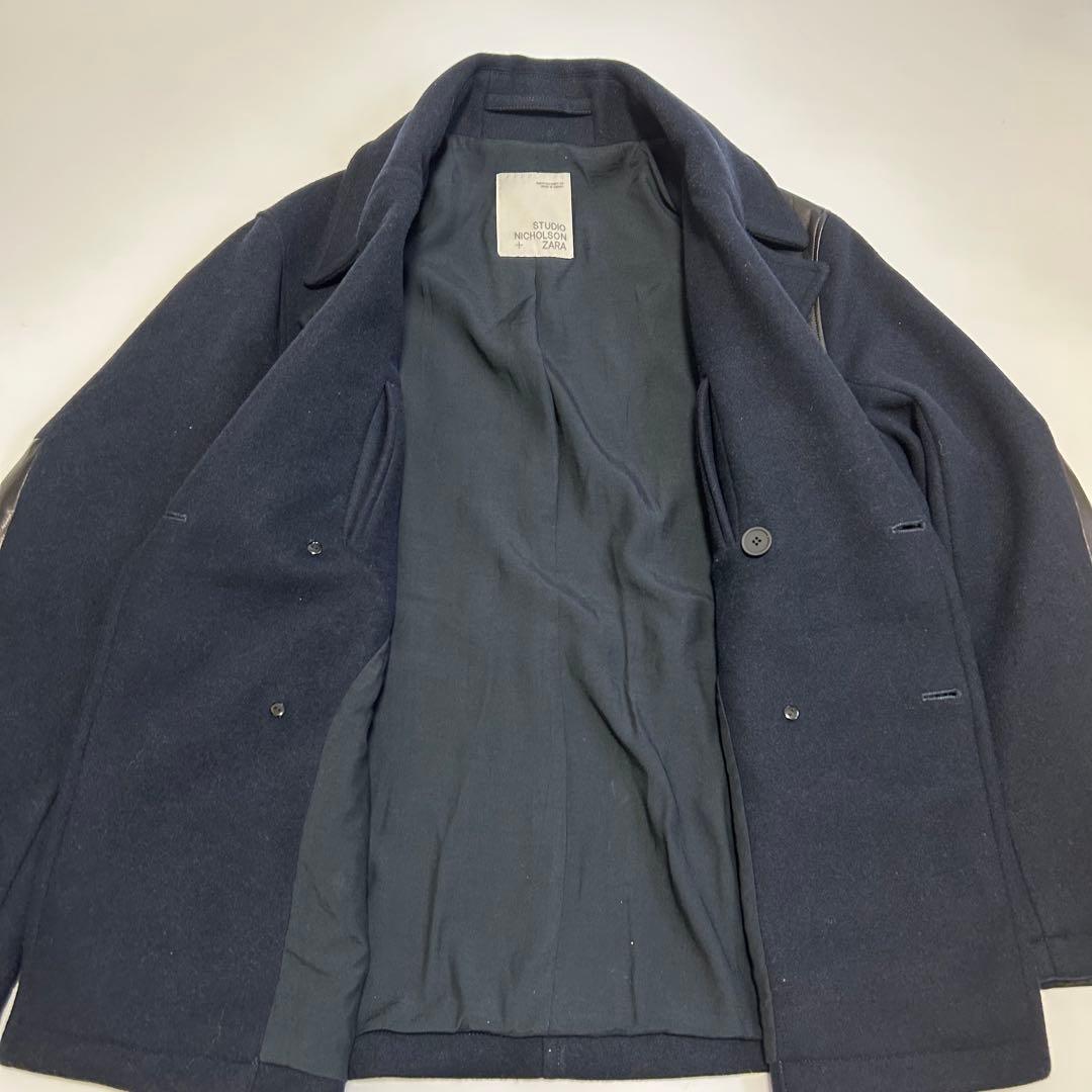 【美品】Studio Nicholson Zara ピーコート レザー