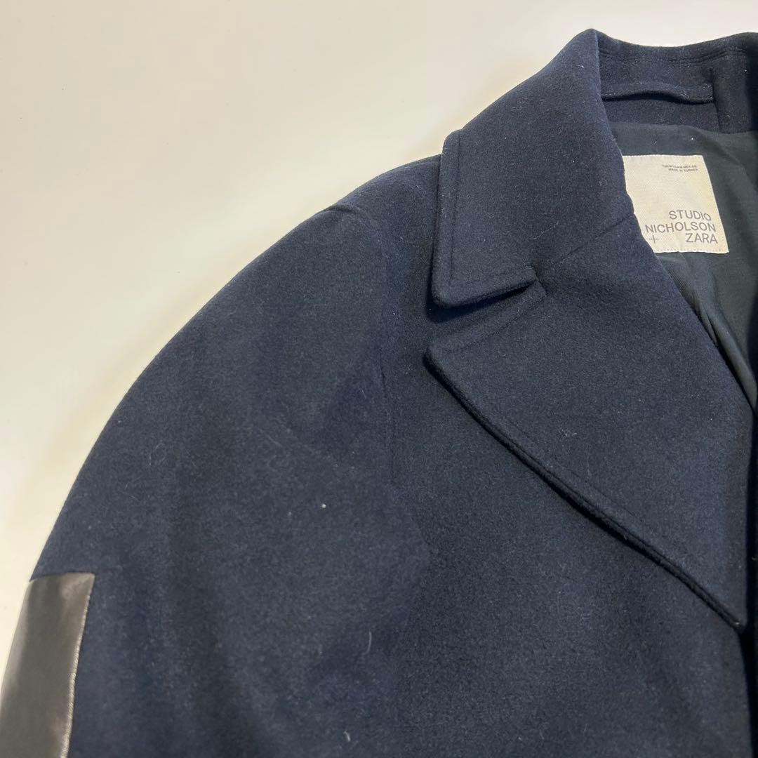 【美品】Studio Nicholson Zara ピーコート レザー