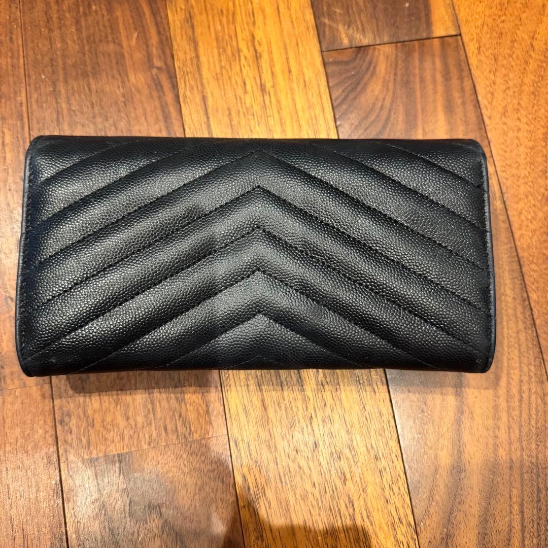 YSL ブラックレザー 長財布